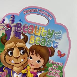 9*14cm venta al por mayor impresión personalizada libro de pegatinas de tapa blanda niños libro para colorear belleza <span class=keywords><strong>bestia</strong></span> - Product Image 6