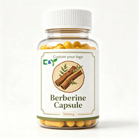 Capsules de berbérine en marque privée OEM, compléments de berbérine, berbérine HCl 97%