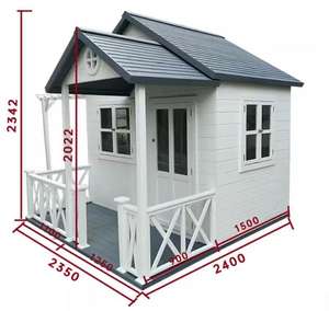 Petite maison en bois rustique et imperméable pour <span class=keywords><strong>jardin</strong></span>, plage ou resort - Product Image 2