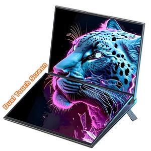 2024 Thương Hiệu Mới Máy Tính Xách Tay PC 16 + 16 Inch IPS Cảm Ứng Đôi Màn Hình Máy Tính Xách Tay Core I7 12th Gen Kinh Doanh Chơi Game Màn Hình Kép Máy Tính Xách Tay - Product Image 1