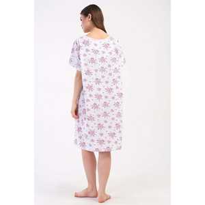 Avore Chemise de nuit en coton pour femme, grande taille, imprimé floral, vêtements de nuit, grande taille - Product Image 2