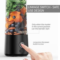 Draagbare buitenblender-sapcentrifuge 600 ml USB-opladen Roestvrijstalen mes DC-motor Draadloos elektrisch Lekvrij Waterdicht