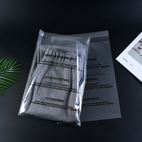 Sacs transparents autocollants recyclables pour sous-vêtements, chaussettes et t-shirts, emballage promotionnel personnalisé en gros 2025