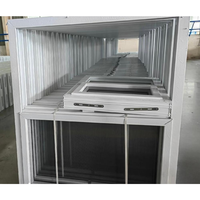Ventana Corredera de Doble Riel Resistente a Huracanes para Uso Comercial, Fabricante Profesional, Marco Negro, Diseño de Lujo