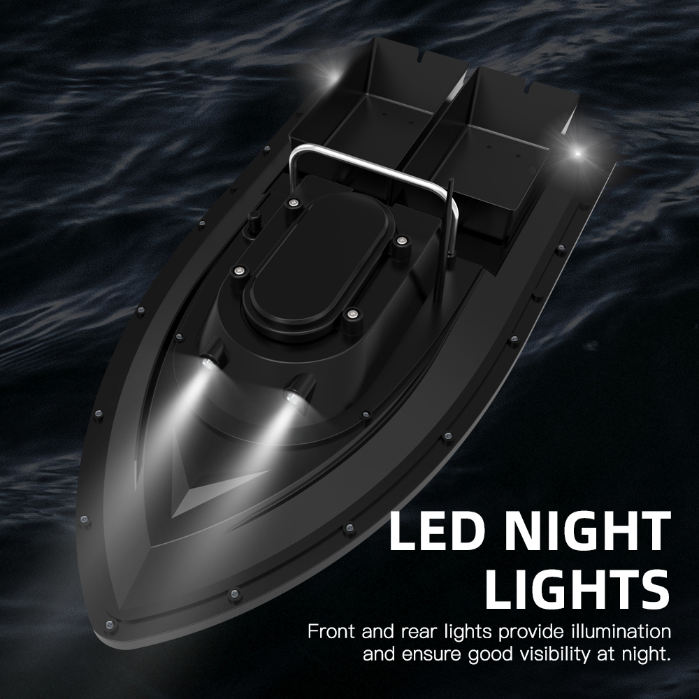 V066 GPS RC Bait Boat 200 Puntos de posicionamiento Antena dual Potencia sin cobillas Alta velocidad de control remoto de alta velocidad y anidación V066 GPS RC Bait Boat 200 Puntos de posicionamiento Antena dual Potencia sin cobillas Alta velocidad de control remoto de alta velocidad y anidación