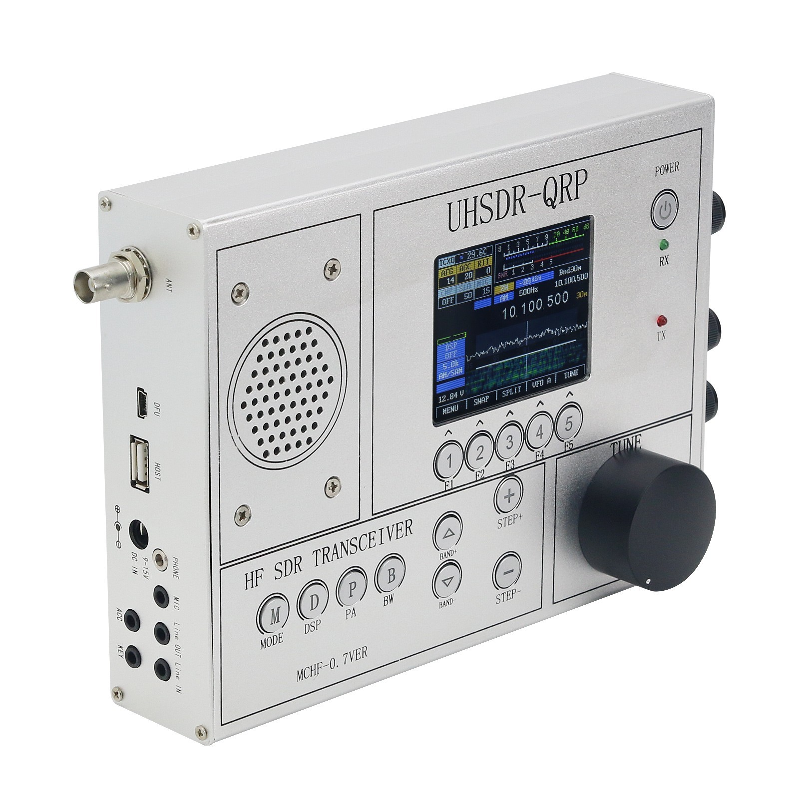 HamGeek UHSDR-QRP V0.7 1.8-30Mhz McHFトランシーバー HF SDR 