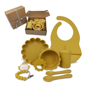 Ensemble d'alimentation pour bébé en silicone au design personnalisé sans BPA sans danger pour bébé bol à dîner pour enfants de qualité alimentaire avec bavoir en silicone - Product Image 2