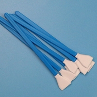 Écouvillon de nettoyage professionnel de précision sans peluches de 16 mm avec tige en plastique et embout en microfibre pour détaillage et nettoyage de caméras