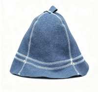 Chapeau de sauna 100% laine naturelle, fait main en feutre, chapeau de banya, protège la tête de la chaleur, accessoire pour salle de sauna