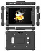 Tablet PC Industrial Resistente de 8'', Red 4G, WIFI, BT, Cámaras, NFC, RFID, Escáner de Código de Barras 2D/Huellas Dactilares, USB2.0, Tablet para Auto