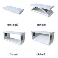 Maison conteneur pliable moderne de type Z, respirante, certifiée CE, préfabriquée, pour usage extérieur, bureau, villa, en acier