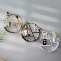 Étagères flottantes hexagonales murales en métal de 29cm en forme de maison avec cloison en bois Étagère de rangement murale Décoration de salon