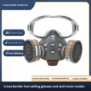 <span class=keywords><strong>Masque</strong></span> intégré 410E, <span class=keywords><strong>masque</strong></span> à gaz avec visière intégrée transparente, protection contre les produits chimiques, la peinture en aérosol, le formaldéhyde - Product Image 3