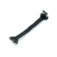 Câble plat super souple Goochain Type-C pour charge sans fil, connecteur Type C en forme de T, angle haut/bas, câble à usage industriel