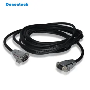Denentech Factory supply 9Pin high current Dual Row Male Female D-SUB Connector Power Cable