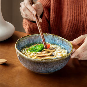 고급 레스토랑과 파티를 위해 설계된 Yunmeng Kiln의 독특한 모양의 6.5 인치 세라믹 과일 그릇 - Product Image 2