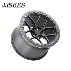 Rines JJSEES de Bronce Forjado Personalizados con Beadlock, Cóncavos Profundos, 17 18 19 20 22 24 Pulgadas, 5x114.3 5x120 5x112 Pcd para Camaro Corvette <span class=keywords><strong>C5</strong></span> C6 - Product Image 2