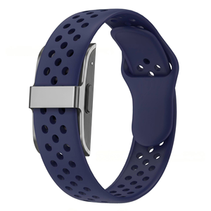 Bracelet de montre en silicone respirant et poreux, personnalisé, en gros, avec boucle intégrée, pour remplacement de bracelet de sport Hume Band - Product Image 6