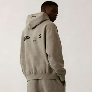 <span class=keywords><strong>Sweat</strong></span> à capuche Fear of Man, vente en gros, personnalisé, haute qualité, impression en relief, épais, pour garçon, coupe oversize, imprimé, luxe, 100% coton GOD - Product Image 1