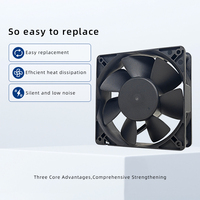 EC 110-220V Abluftventilator 120x120x38mm Kunststoffblätter Kugellager 70000 Stunden Lebensdauer OEM ODM Axialventilator CE Luftkühlventilator