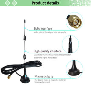 Наружная <span class=keywords><strong>2</strong></span>,4G 5,8G однодиапазонная антенна с магнитным основанием 3DBi с усилением 50 Ом Вертикальная антенна для маршрутизатора усилитель сигнала камеры - Product Image 5