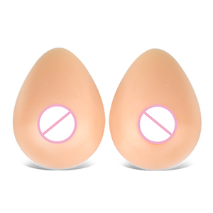 POLRETA Mastectomy Prosthesis - Left Side Spiral Shape, Silicone Breast Form With Massage Granules, Skin Tone