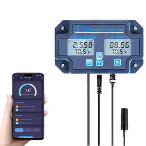 PH-3988 Tuya APP Online Smart Monitor Wifi testeur de qualité de l'eau 6 en 1 <span class=keywords><strong>sel</strong></span> S.G.Temp PH EC <span class=keywords><strong>TDS</strong></span> mètre pour Aquariums - Product Image 1