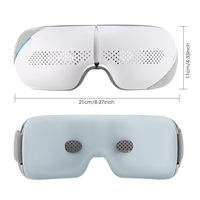 Masseur oculaire intelligent à compresse chaude Eveekon, masque de massage oculaire chauffant électrique avec vibration par sac d'air, musique Bluetooth