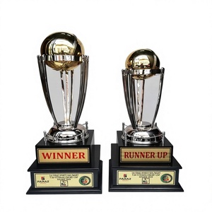 Golden Cricket <b>Trophy</b> <b>Cup</b> Winner Runner Up Metal Award For Sports Achievement Display - Product Image 6