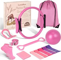 Kit d'entraînement Yoga et Pilates : Poids de cheville en PVC, Anneau de Pilates, Ballons d'exercice – Idéal pour la maison et le fitness en toutes saisons