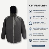 Veste de pluie personnalisée pour camping et randonnée, imperméable, respirante, avec coutures scellées et capuche, pour activités de plein air