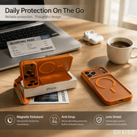 Casing Ponsel Hybrid PC TPU Pelindung Lensa Mewah Anti Benturan untuk 18 Pro Max 18 Pro 17/16/15 Anti Jatuh Magnetik, Pabrik