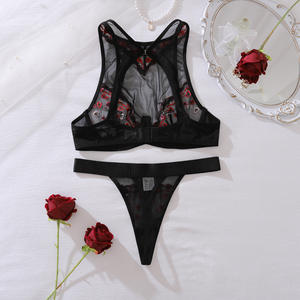 Audaci biancheria intima Sexy Sexy Sexy intimo Sexy completo vedo attraverso reggiseno perizoma <span class=keywords><strong>sensuale</strong></span> elegante da donna Lingerie Sexs - Product Image 4