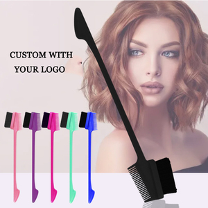 แปรงจัดแต่งทรงผมแบบมีโลโก้สั่งทำได้ ขนแปรงนุ่ม สำหรับแต่งคิ้ว หลายสี ใช้สำหรับถักผม แบบสองด้าน ใช้งานได้หลากหลาย - Product Image 5