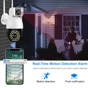Con người Thám tử 4MP 360 độ H.265 không dây video giám sát cam PTZ CCTV Camera wifi ip ngoài trời V380 thông minh máy ảnh 2MP + 2MP - Product Image 2