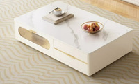 Ensemble de meuble TV et table basse, un style simple et terre à terre pour le salon