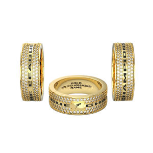 Bague de championnat de hockey sur gazon Charlotte Country Day 2021, championnat de la <span class=keywords><strong>ligue</strong></span> <span class=keywords><strong>des</strong></span> superstars célèbres, médaille en métal 3D plaquée or - Product Image 2