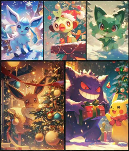 <span class=keywords><strong>Carte</strong></span> da Collezione Poke Moned Formato A5, <span class=keywords><strong>Carte</strong></span> d'Arte Rare Pokemoned, Giochi di <span class=keywords><strong>Carte</strong></span> Colorate per Bambini, Regali - Product Image 2