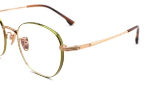 High End Titanium Glasses Frame Optical Frames High Quality Vintage Mens Gold Eyeglasses Frames