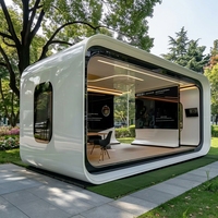 Vente Directe – Nouvelle Cabine Préfabriquée de Luxe Mini Apple Cabin, Structure en Acier Léger, Ignifugée, Moderne, Portable, Conteneur de Bureau 20 pieds 40 pieds