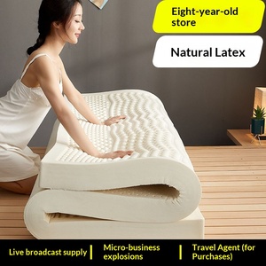 <span class=keywords><strong>Matelas</strong></span> hybride naturel thaïlandais 100 mm d'épaisseur, housse en pur coton, coussin en <span class=keywords><strong>latex</strong></span> épaissi, qualité luxueuse, douceur modérée, fermeté - Product Image 2