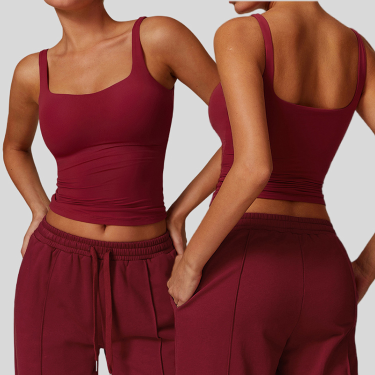 Custom Logo Tight-fitting Yoga Vest, Quick-drying Fitness Clothes, Wear All-match Running Beautiful Back Sports Underwear