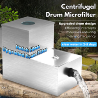 Filter Mikro Drum Baja Tahan Karat 304 yang Tahan Lama untuk Kolam Koi, Pengolahan Air Limbah Sentrifugal Rotary dengan Desain 25 Mikrometer