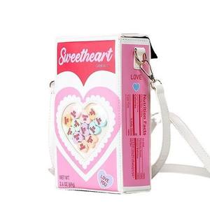 กระเป๋าสะพายข้าง PU ลายหัว<span class=keywords><strong>ใจ</strong></span>น่ารัก สีชมพู ตัวอักษรแบบลูกกวาด สำหรับผู้หญิงและเด็กผู้หญิง - Product Image 1