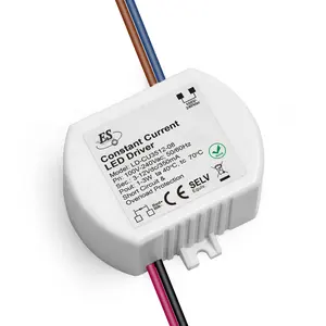 ES CE للماء IP65 فئة 2 امدادات الطاقة وحدة 3-12V 690mA 6W AC-DC محول تيار مستمر لمصابيح ليد