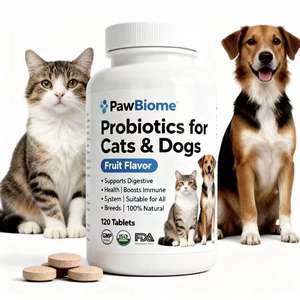 Friandises à mâcher probiotiques et à l'huile de poisson OEM pour chiens et chats - Soutien immunitaire, santé intestinale, santé de la peau et du pelage, compléments alimentaires pour la santé des animaux de compagnie - Product Image 1