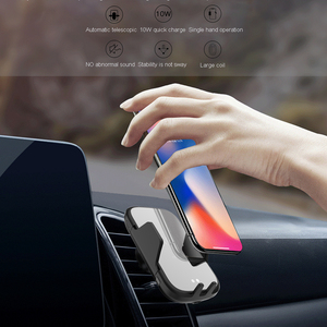 10W Qi inalámbrico para coche <span class=keywords><strong>cargador</strong></span> automático para <span class=keywords><strong>xiaomi</strong></span> 9 Max Samsung S8 infrarrojos de carga rápida de ventilación de aire de coche titular de montaje - Product Image 4