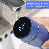 Thermos écologique personnalisé avec logo, 500 ml, en acier inoxydable à double paroi 18/8, bouteilles d'eau avec affichage de la température LED