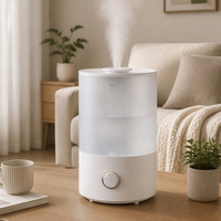 Humidificateur d'arômes électrique ultrasonique 3,5 L à brume froide, remplissage par le haut, commande mécanique, en plastique, pour usage domestique