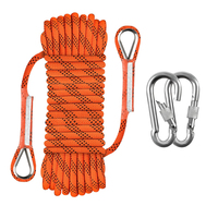 Corde de sécurité tressée haute résistance pour la randonnée en extérieur, 8 mm, 9 mm, 10 mm, 12 mm, corde statique pour l'escalade en montagne, vente en gros